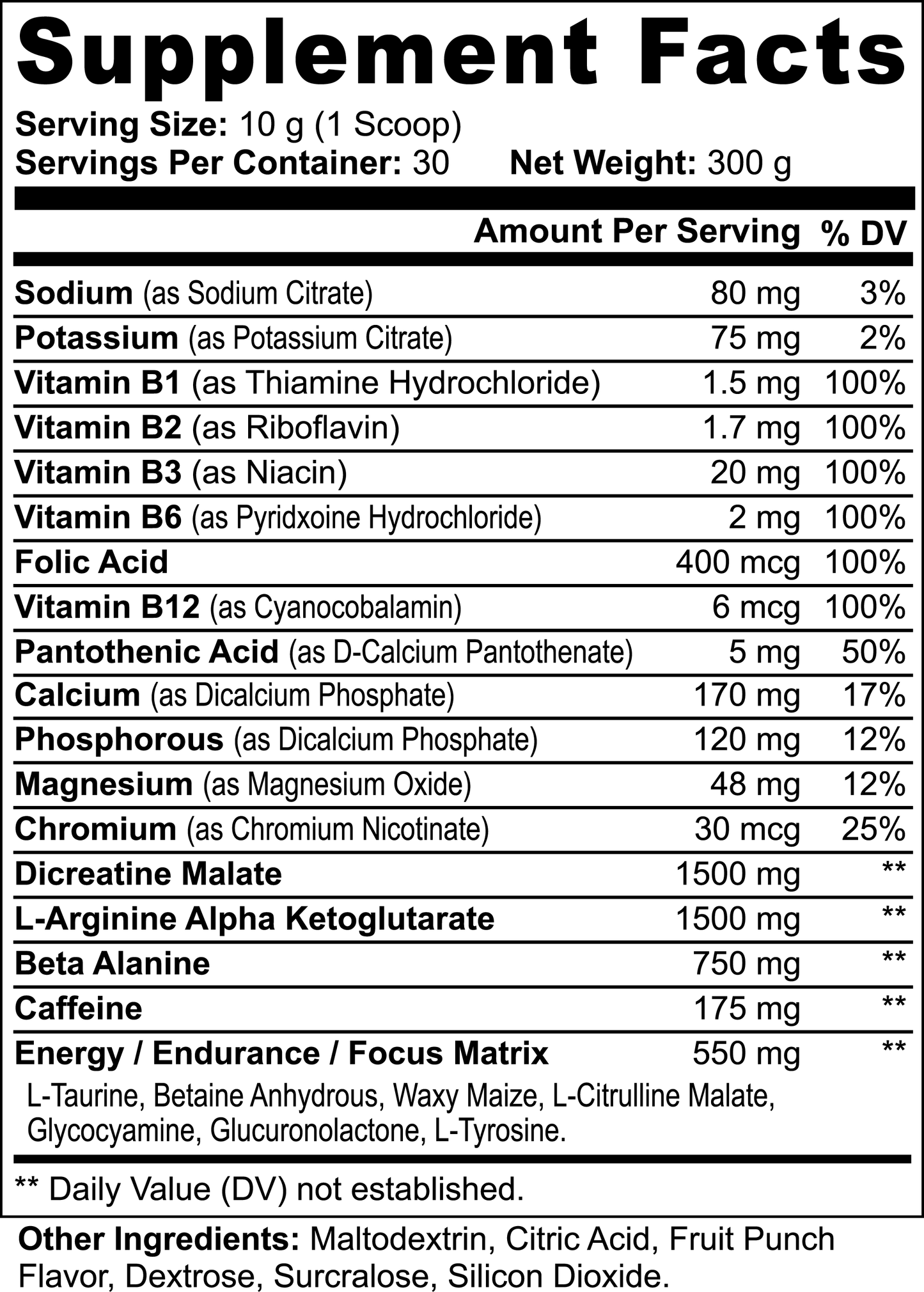 Nitric Shock Pre-Workout Powder